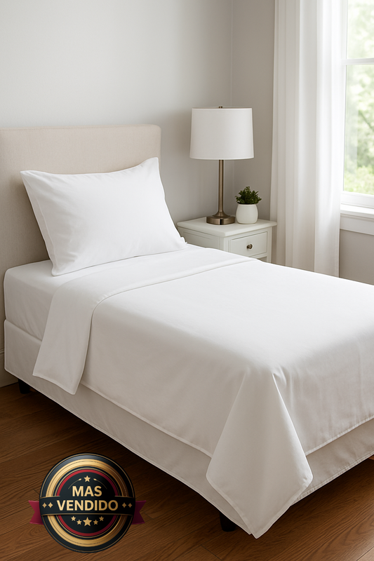 Sábanas 100% Algodón 200 Hilos – Suavidad y Frescura Tipo Hotel 🛏️