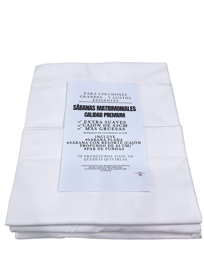 Sábanas Hotel Colección 300 Hilos – Suavidad Exquisita y Elegancia Atemporal