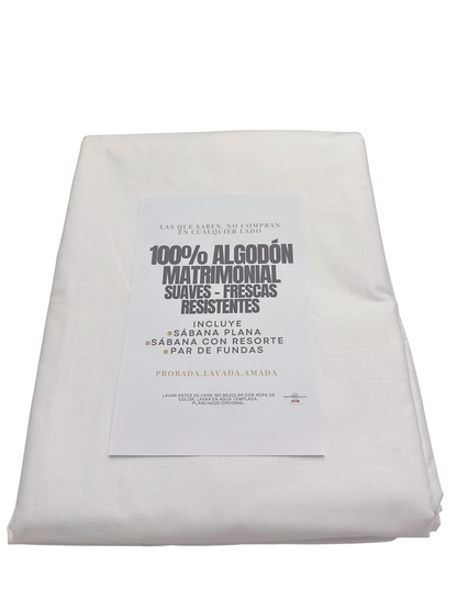 Sábanas 100% Algodón – Suavidad y Frescura para Dormir Mejor
